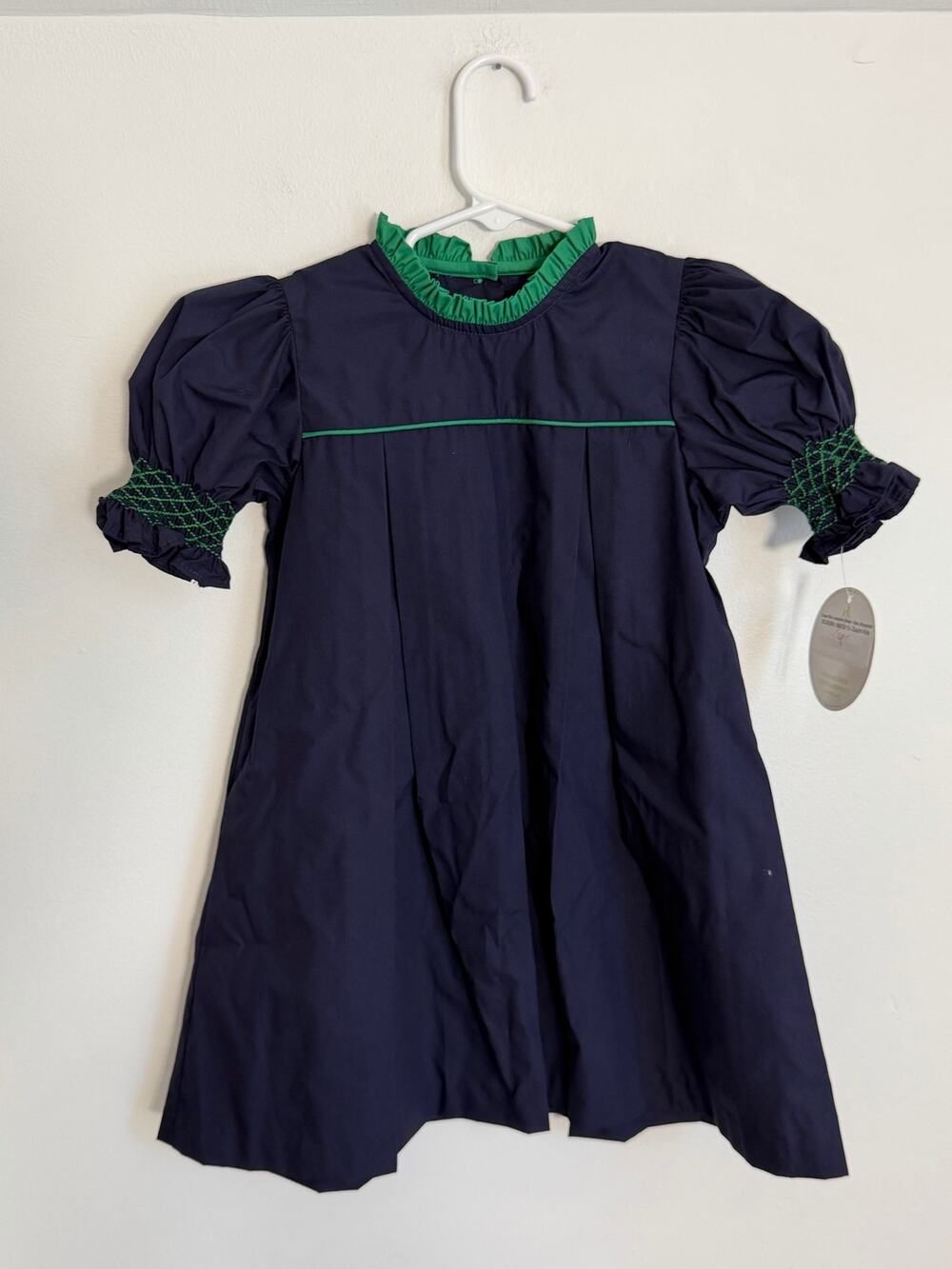 Zuccini Kids Green Bow Josephine Dress NWT size 5